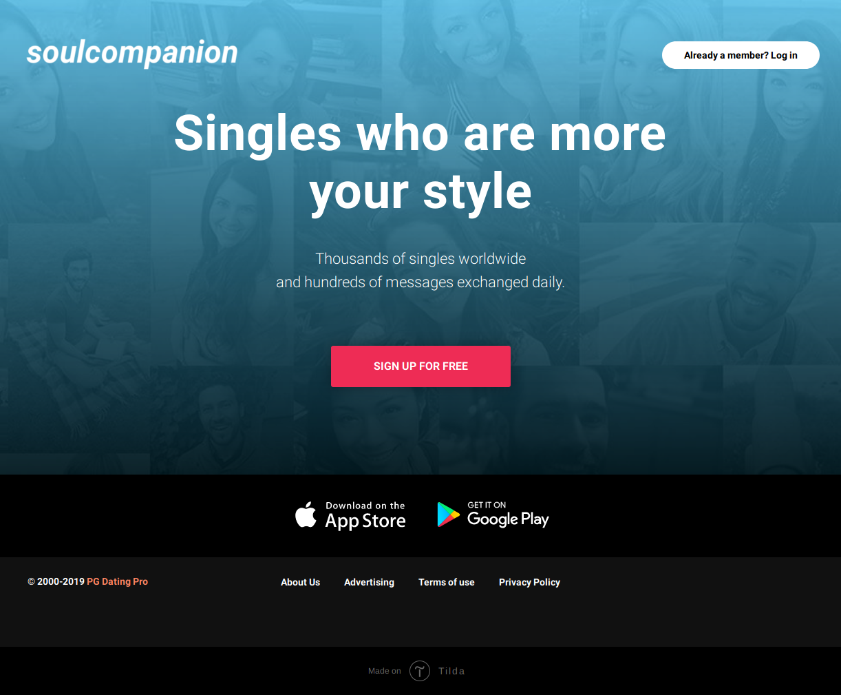 Singles who are more your style - dating website template